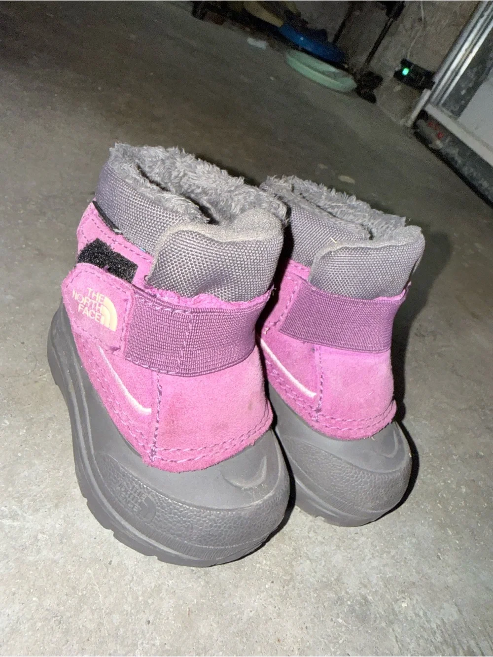 The North Face Kids Pink and Gray Rain & Snow Boots